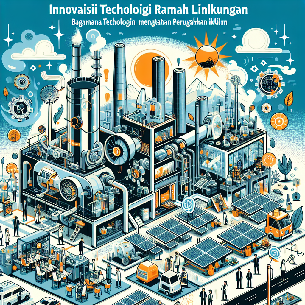 Inovasi Teknologi Ramah Lingkungan: Bagaimana Teknologi Mengatasi Perubahan Iklim